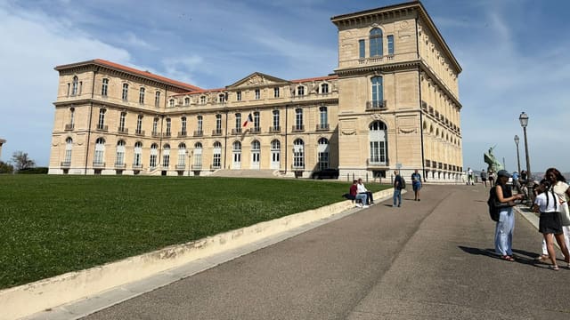 Le Palais du Pharo à Marseille, qui accueille le 77e Congrès mondial des médias d'information du 1er au 3 juin 2026