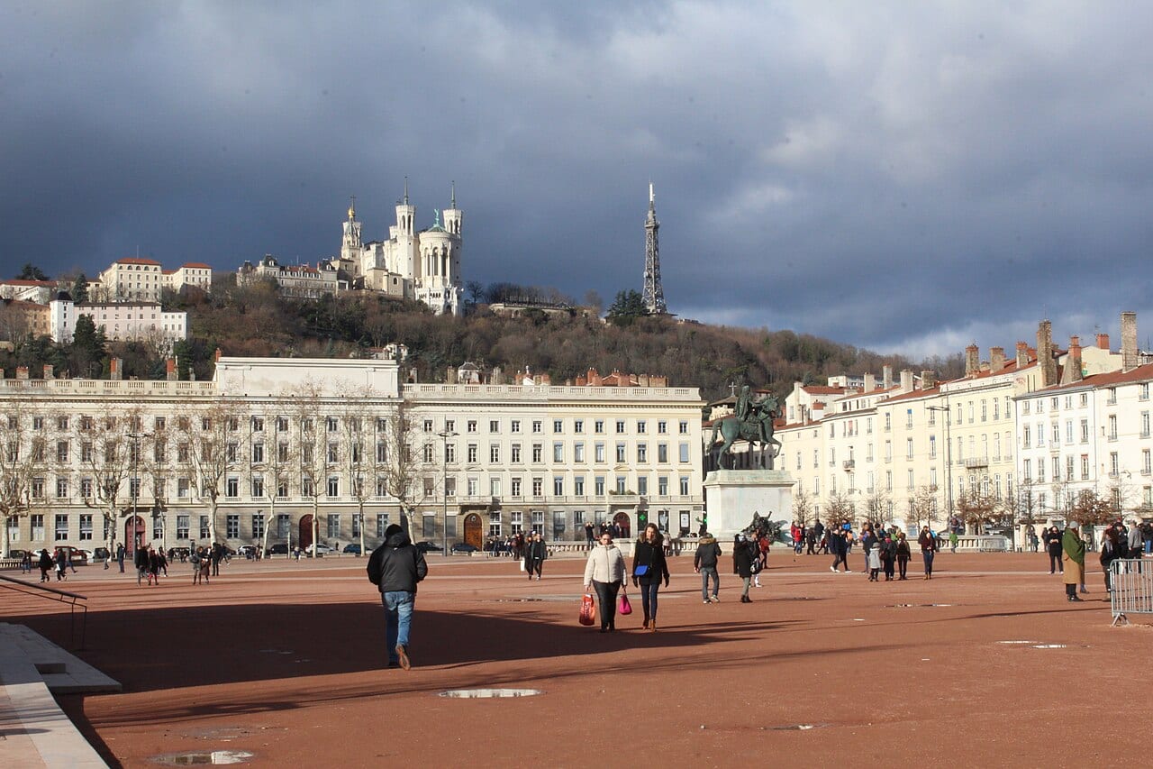 Place Bellecour, Lyon.