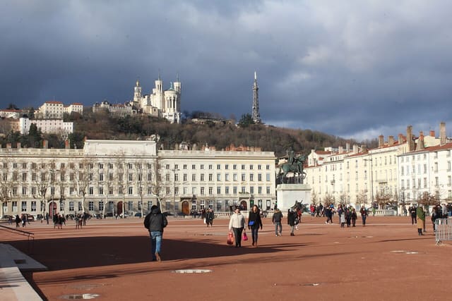 Place Bellecour, Lyon.