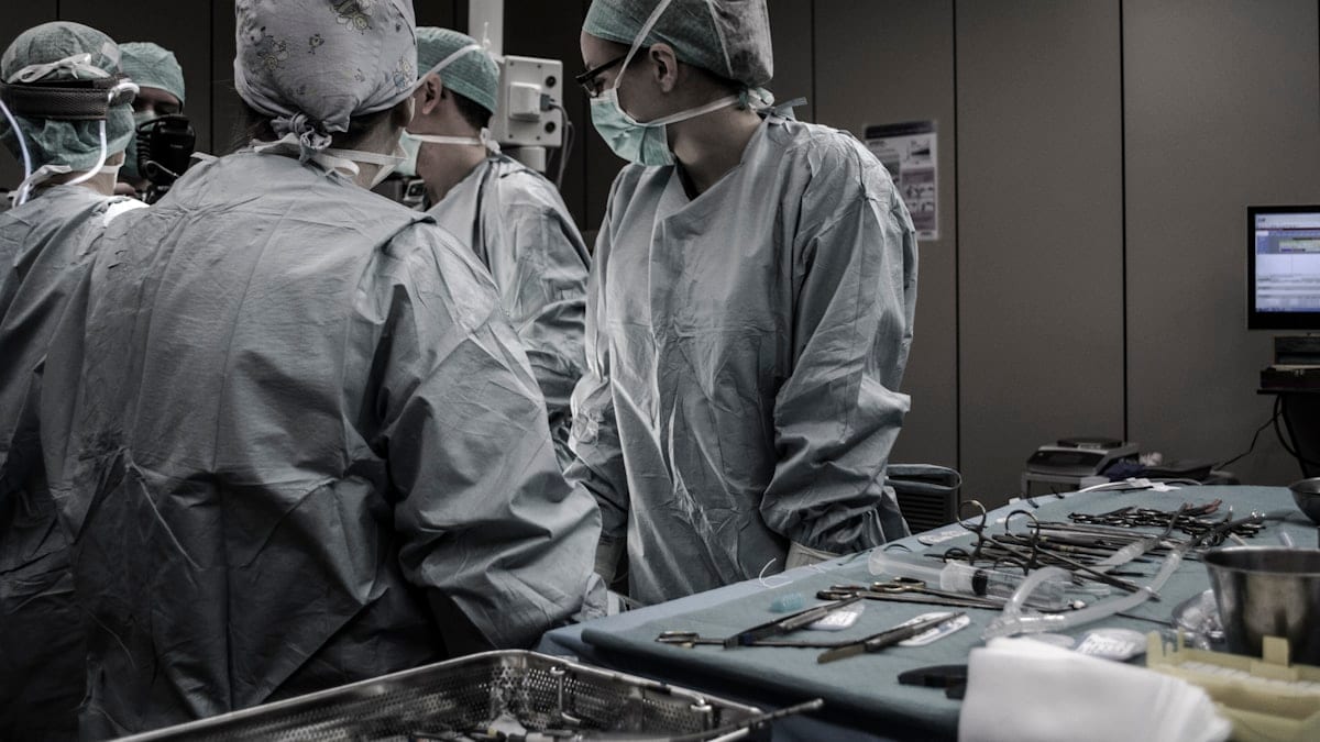 medical professionals working