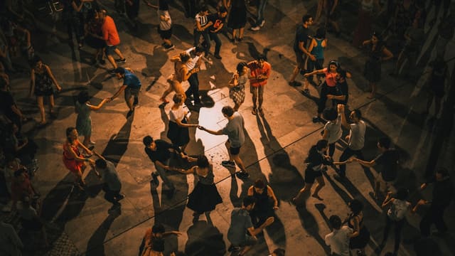 group of people dancing