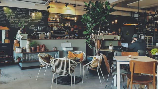 interior of a coffee shop