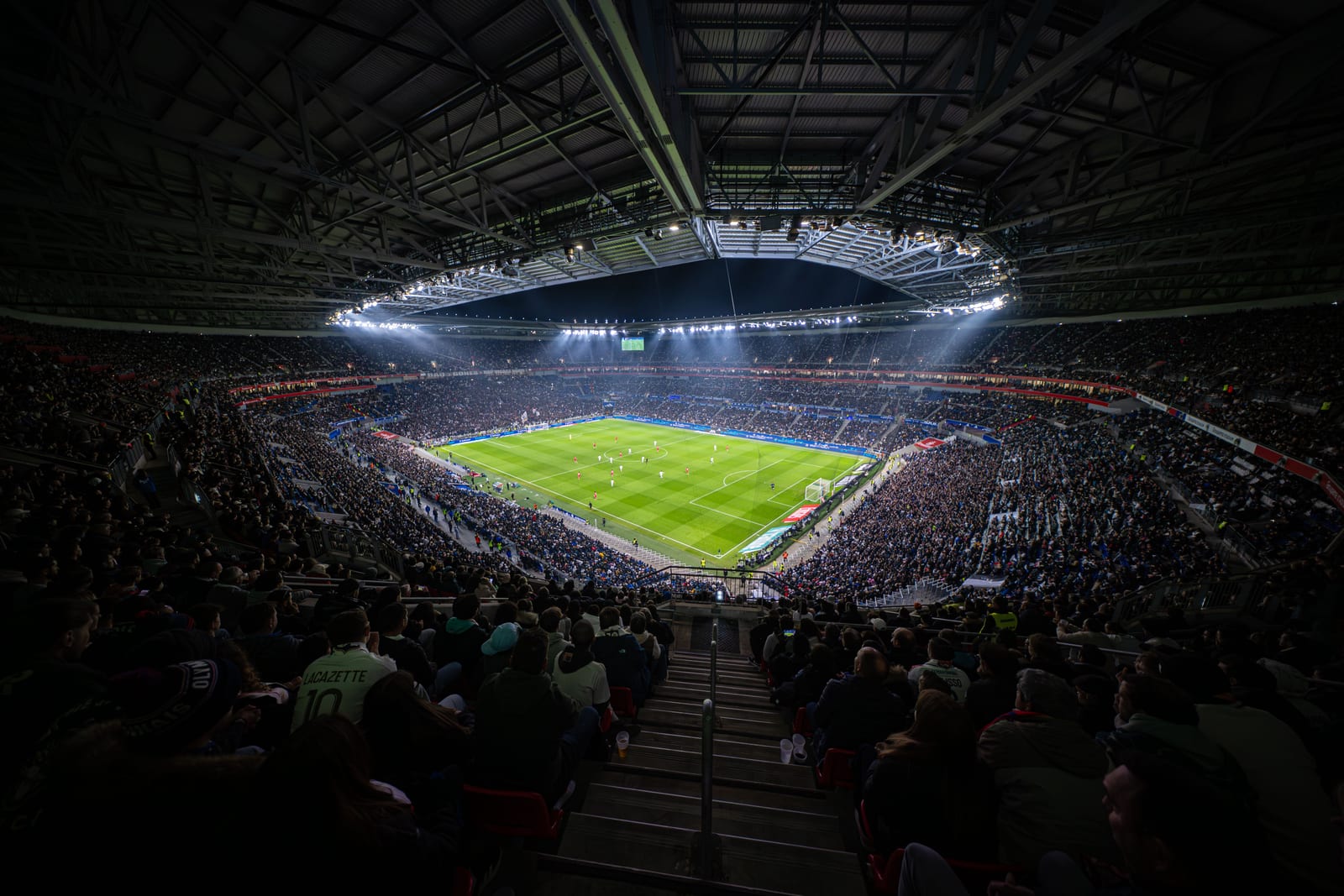 Le Groupama Stadium, à Décines-Charpieu, qui accueillera la finale de l'UEFA Women's Champions League 2028