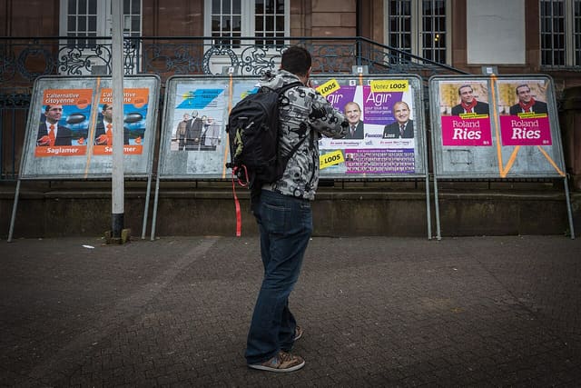 Illustration : scrutin des élections municipales de 2014 à Strasbourg, hors Métropole de Lyon