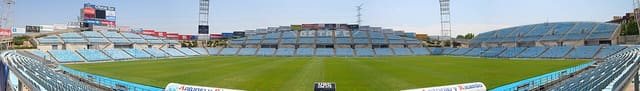 Panorámica del Coliseum Alfonso Perez, estadio del Getafe C.F. S.A.D. Inaugurado oficialmente el 02 de septiembre de 1998 aunque la fecha de estreno fue el día 30 de agosto de 1998 en la primera jorna