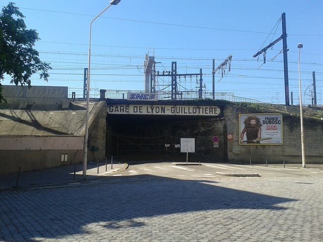 La gare de Lyon-Guillotière.