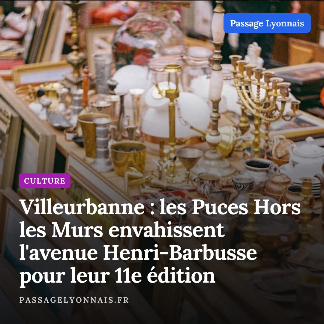 Villeurbanne : les Puces Hors les Murs envahissent l'avenue Henri-Barbusse pour leur 11e édition