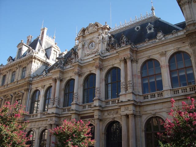 Le Palais du Commerce, sur la Presqu'île lyonnaise, accueille la Chambre de Commerce et d'Industrie de Lyon